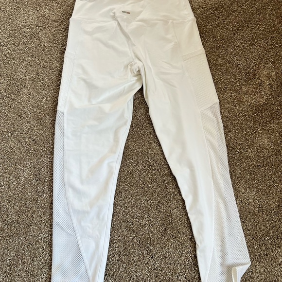 Aerie American Eagle Feel Cool 7/8 Leggings NWT white Women's L - Picture 2 of 3